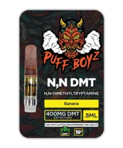 Buy Puff Boyz NN DMT .5ML (400MG) Cartridge – Banana Flavour | DMT Australia